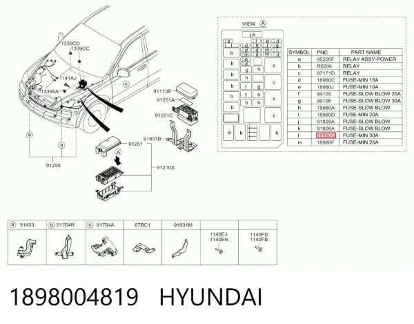  1898004819 Hyundai/Kia