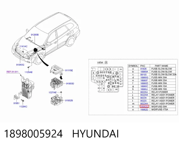  1898005924 Hyundai/Kia