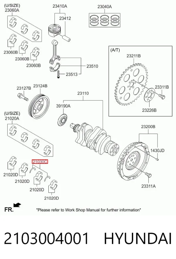  2103004001 Hyundai/Kia