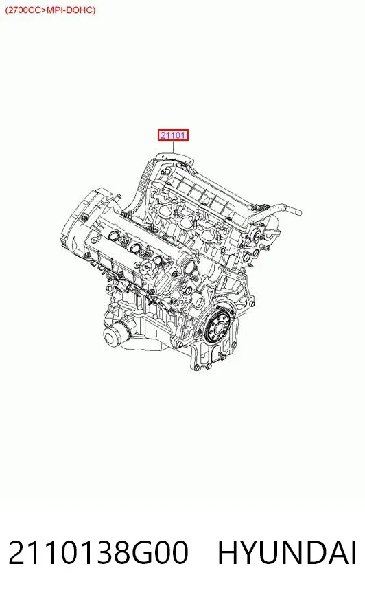 Двигатель 2110138G00 Hyundai/Kia