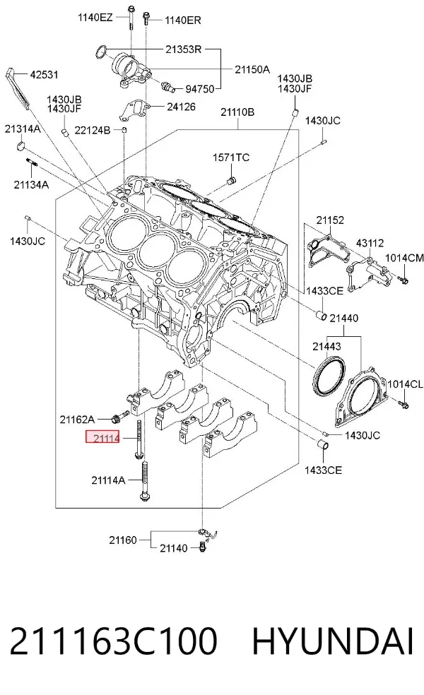  211163C100 Hyundai/Kia