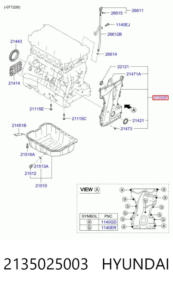  2135025003 Hyundai/Kia