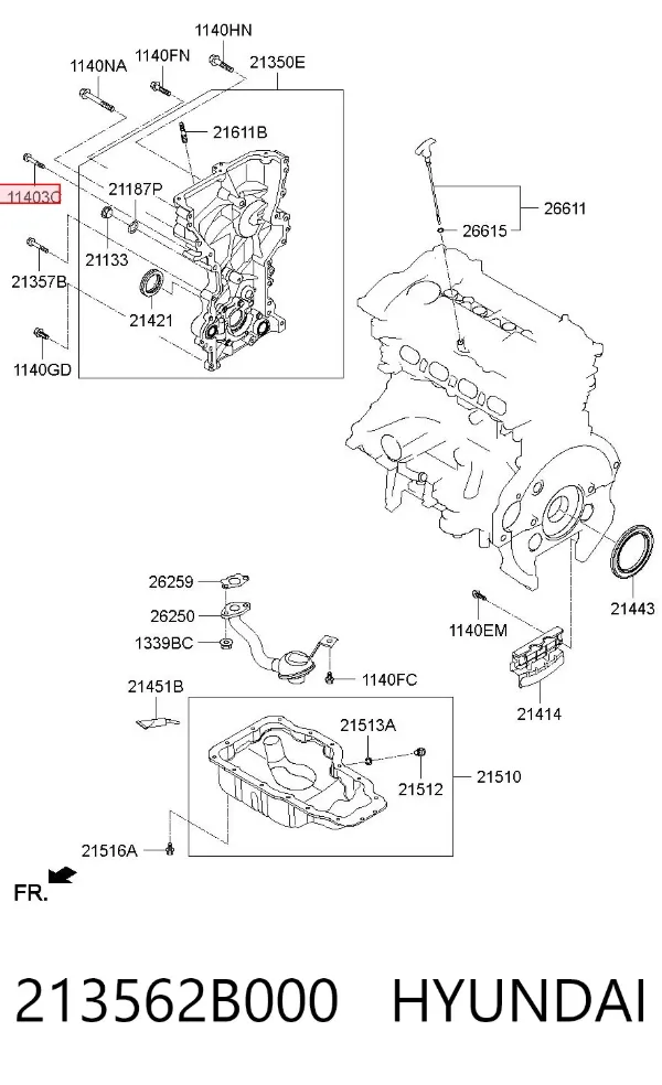  213562B000 Hyundai/Kia