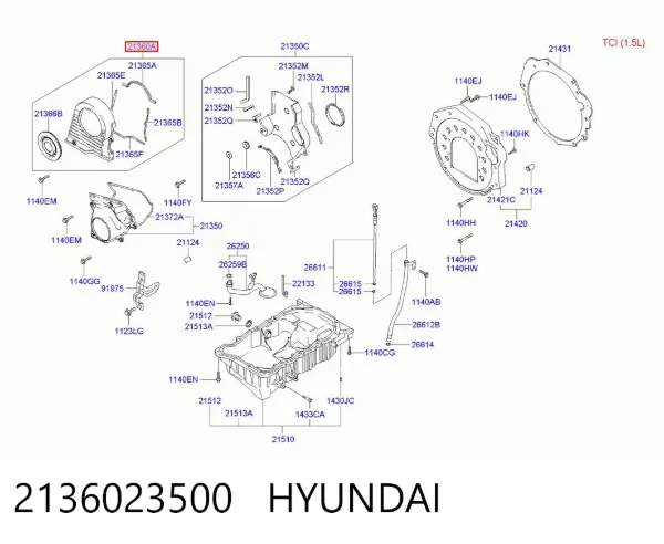  2136023500 Hyundai/Kia