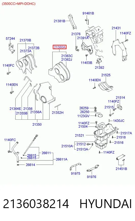  2136038214 Hyundai/Kia
