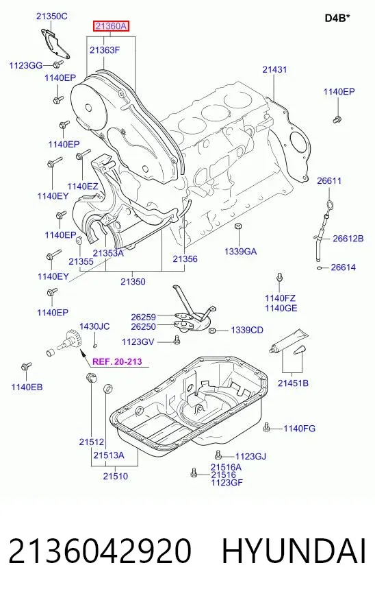  2136042920 Hyundai/Kia