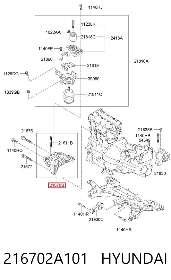  216702A101 Hyundai/Kia