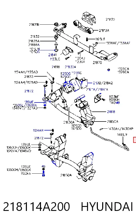 Левая/правая опора двигателя 218114A200 Hyundai/Kia
