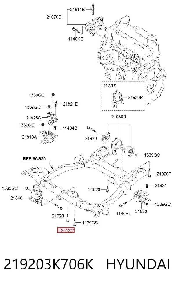  219203K706K Hyundai/Kia