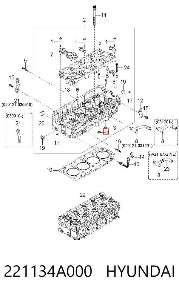  221134A000 Hyundai/Kia