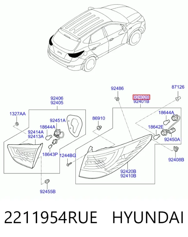 Фонарь задний правый внешний 3225F4E Depo/Loro/Abakus
