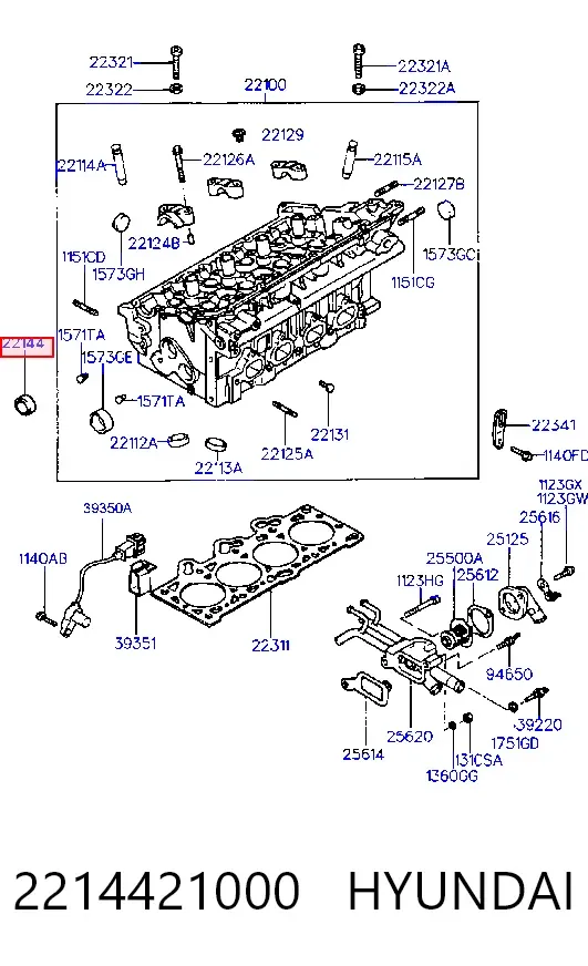 Сальник распредвала 2214421000 Hyundai/Kia
