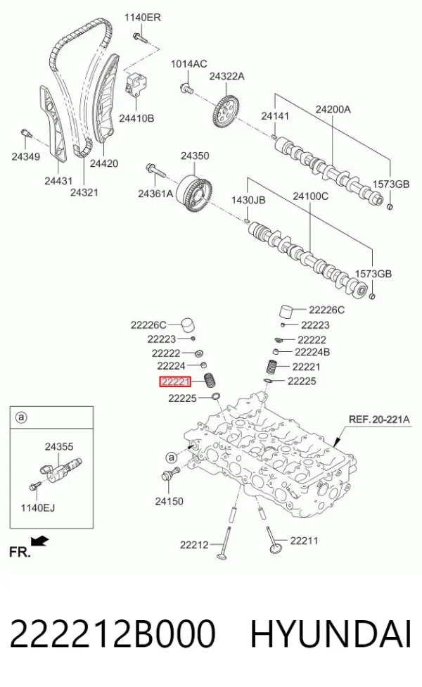  222212B000 Hyundai/Kia