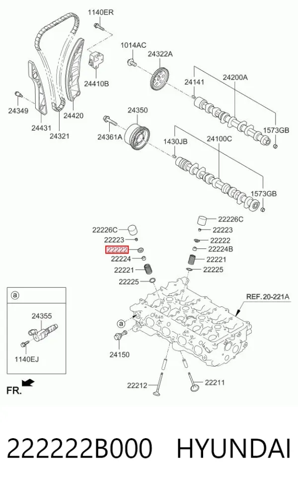  222222B000 Hyundai/Kia