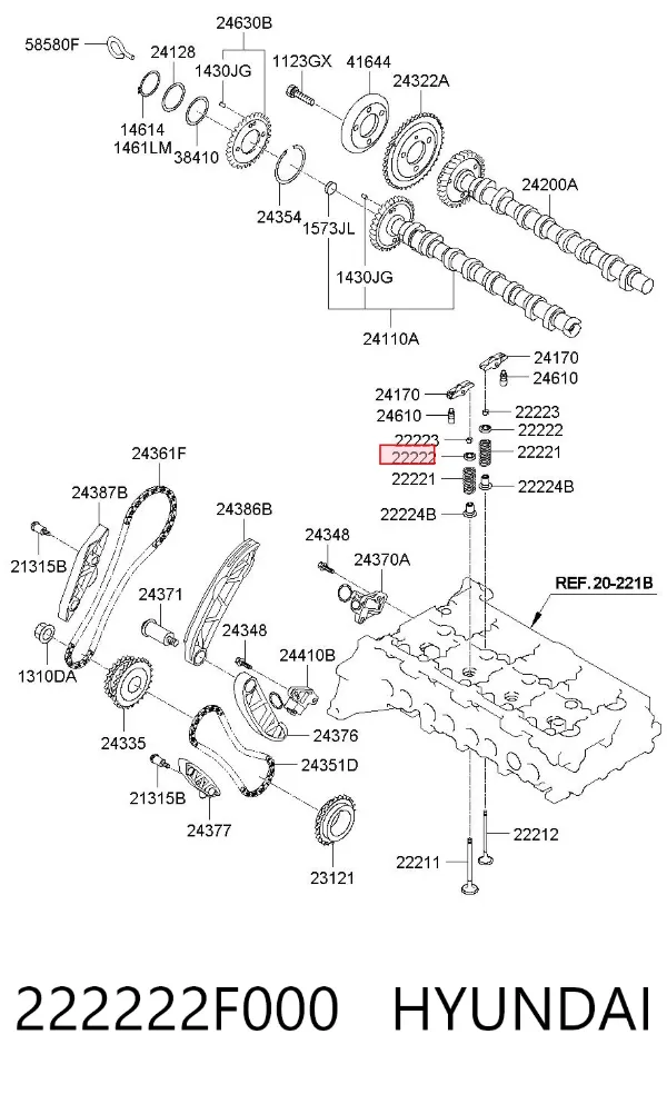  222222F000 Hyundai/Kia