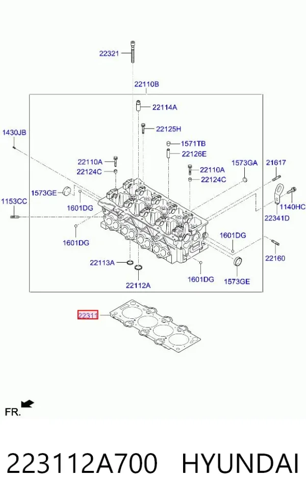 Прокладка ГБЦ 223112A700 Hyundai/Kia