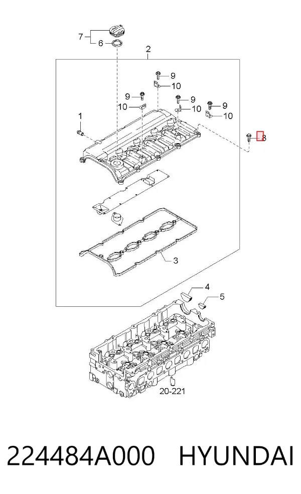  224484A000 Hyundai/Kia