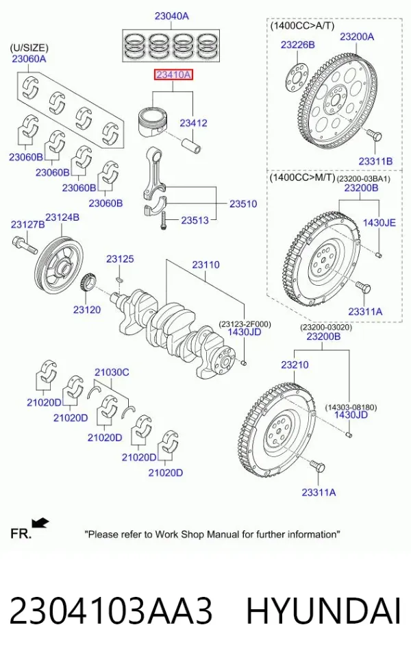  2304103AA3 Hyundai/Kia
