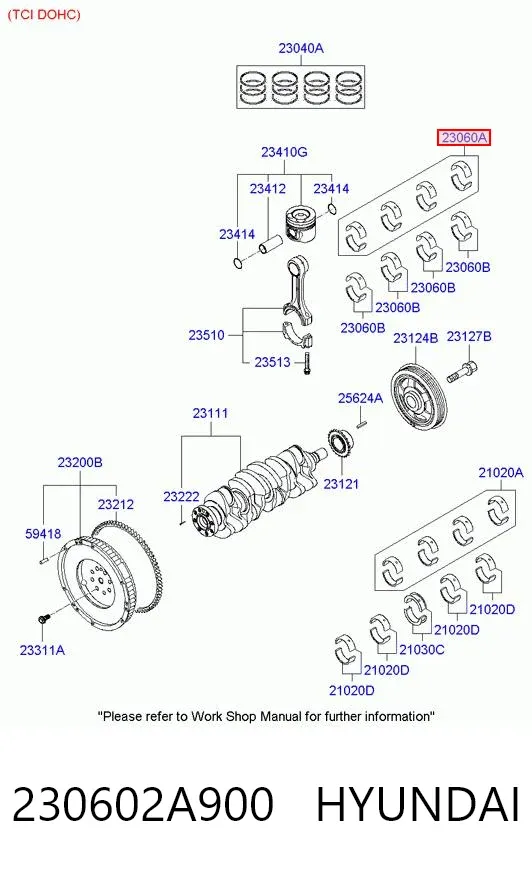 Вкладыши шатунные CR4522PL King