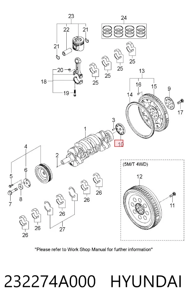  232274A000 Hyundai/Kia