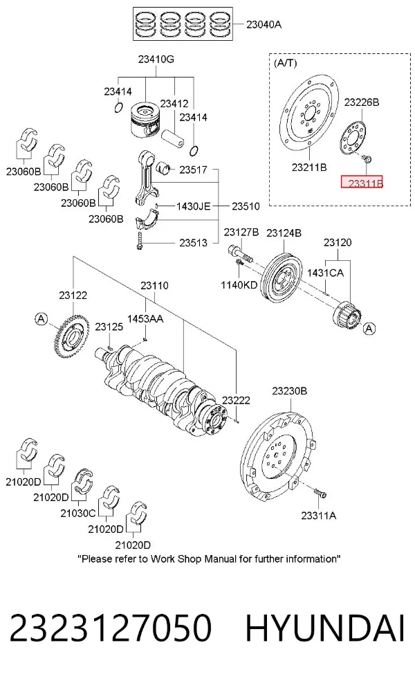  2323127050 Hyundai/Kia