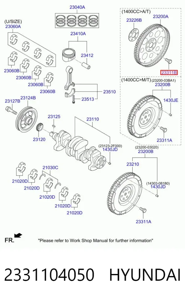  2331104050 Hyundai/Kia