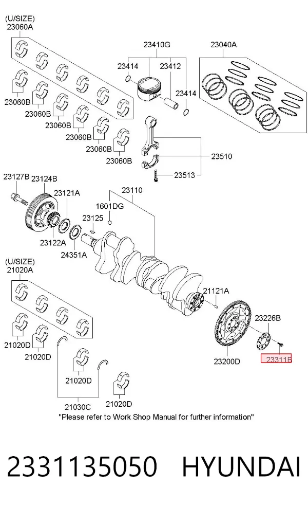  2331135050 Hyundai/Kia