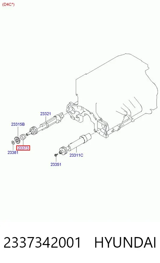 Втулка балансира (TRUCK) 2337342001 Hyundai/Kia