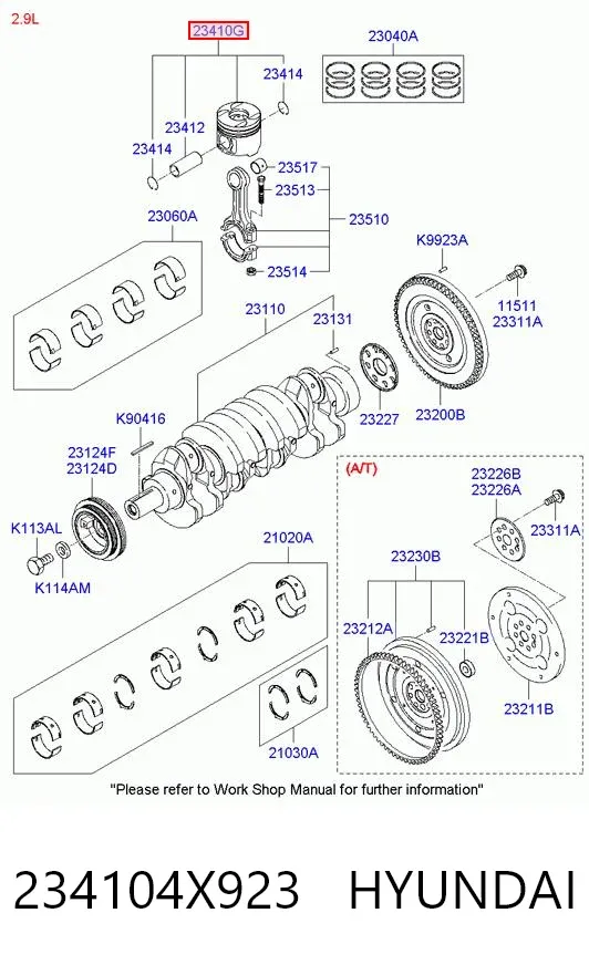  234104X923 Hyundai/Kia