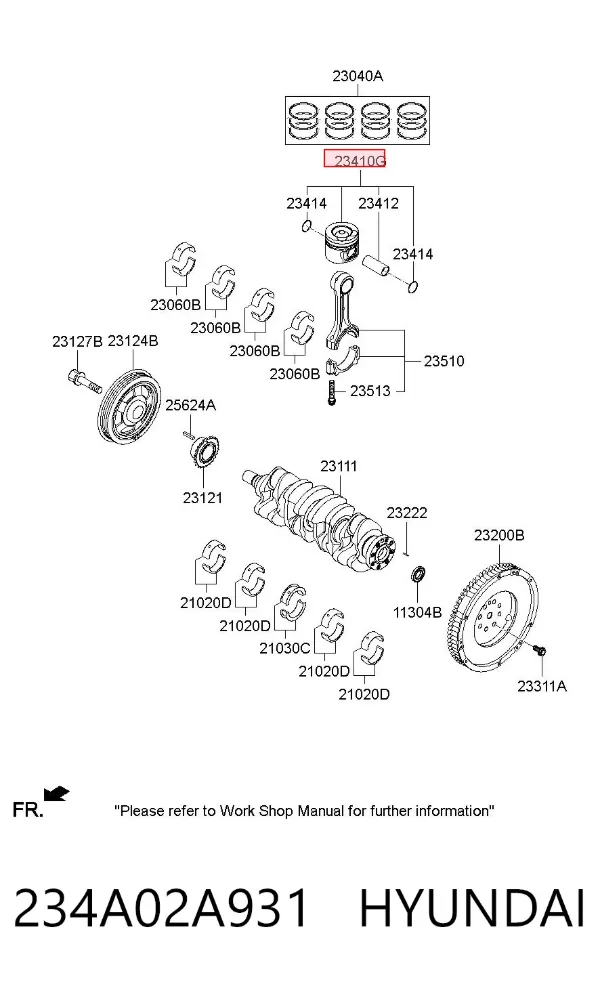  234A02A931 Hyundai/Kia