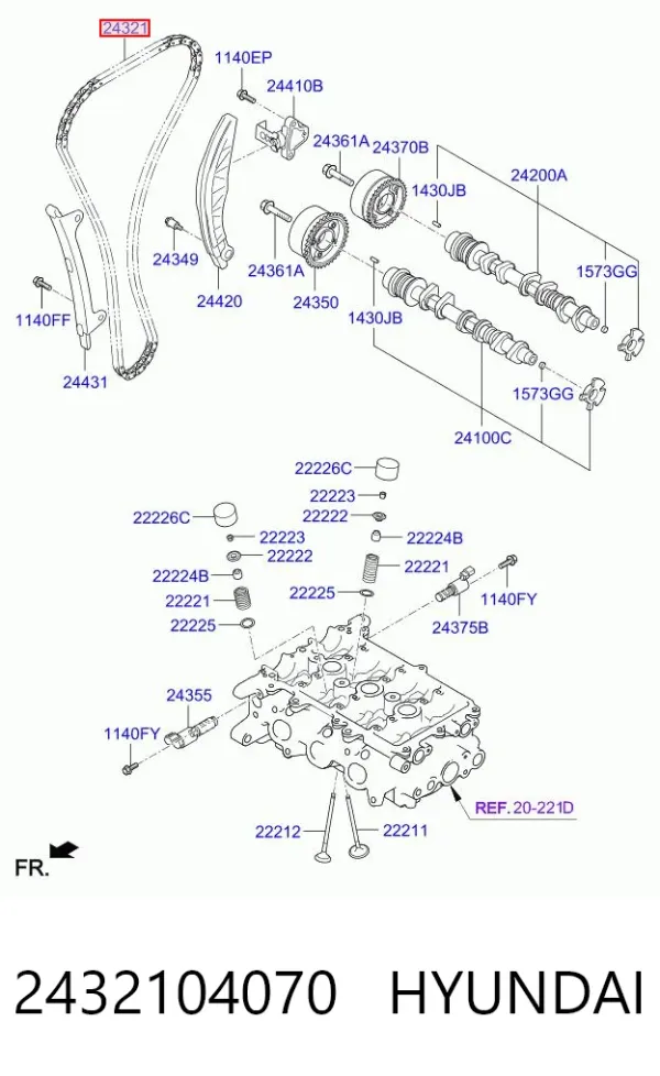  2432104070 Hyundai/Kia