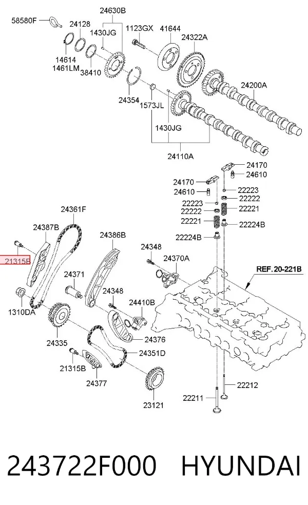  243722F000 Hyundai/Kia
