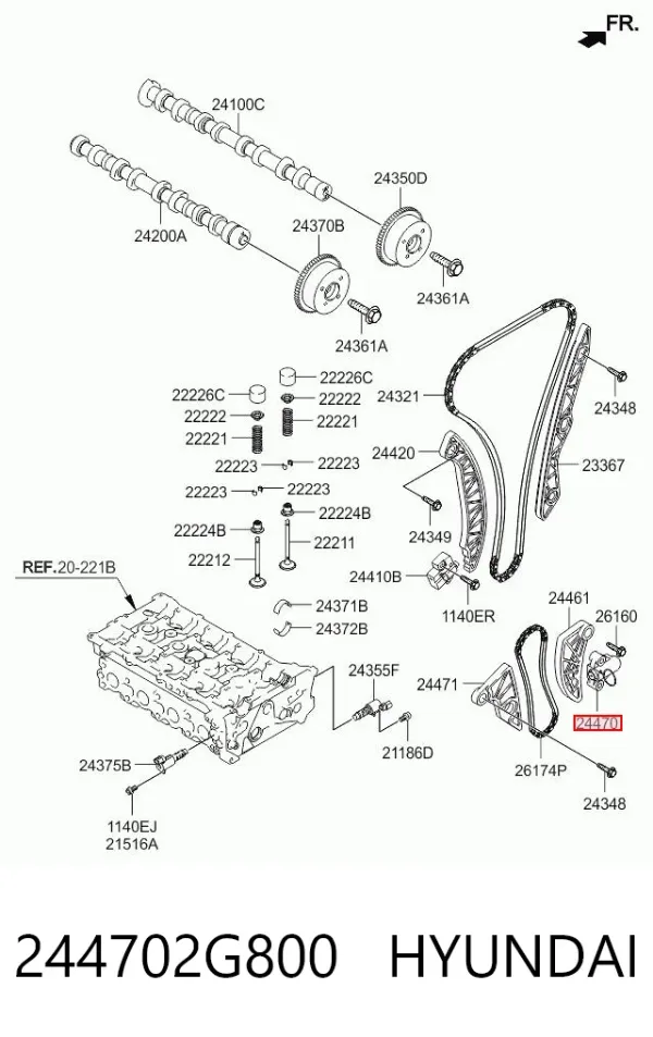  244702G800 Hyundai/Kia