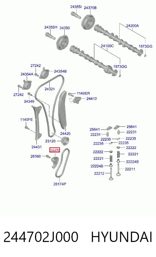  244702J000 Hyundai/Kia
