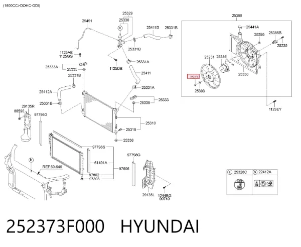  252373F000 Hyundai/Kia