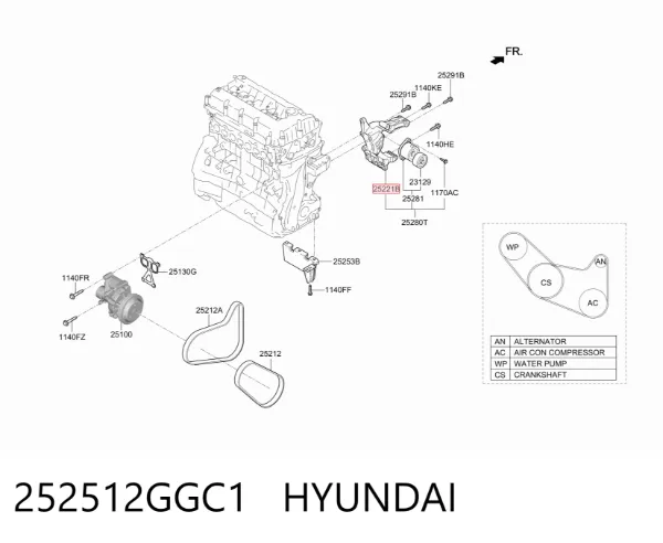  252512GGC1 Hyundai/Kia