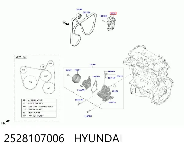 2528107006 Hyundai/Kia
