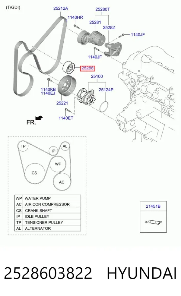  2528603822 Hyundai/Kia
