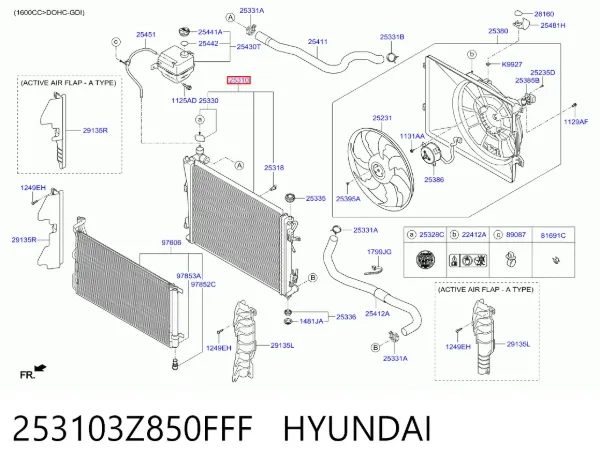 Радиатор 253103Z850FFF Hyundai/Kia