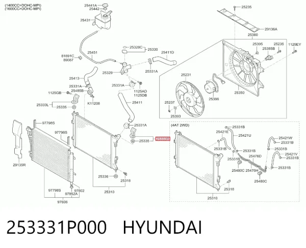  253331P000 Hyundai/Kia