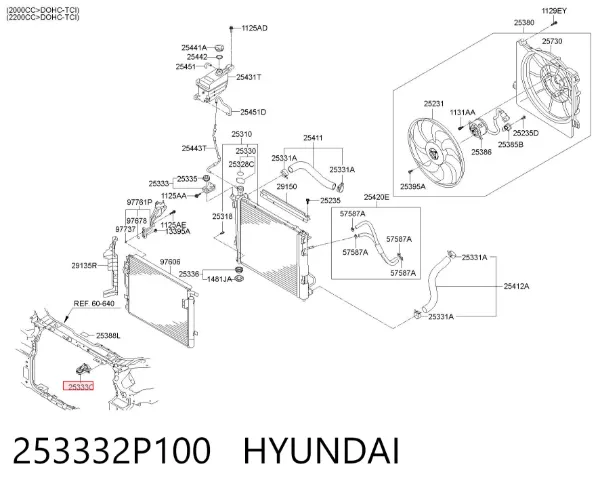  253332P100 Hyundai/Kia