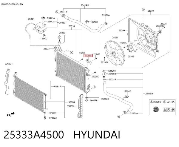  25333A4500 Hyundai/Kia