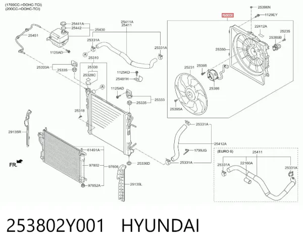 253802Y001 Hyundai/Kia