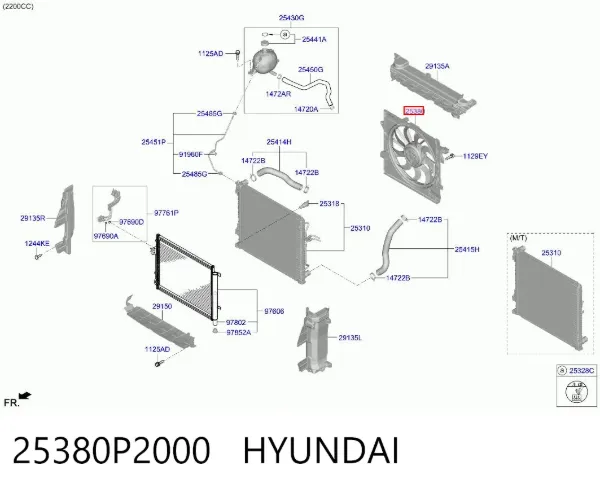  25380P2000 Hyundai/Kia