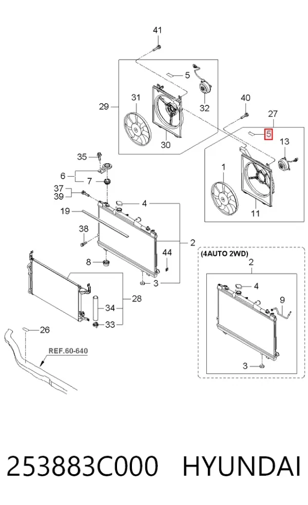  253883C000 Hyundai/Kia
