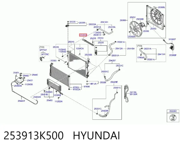  253913K500 Hyundai/Kia