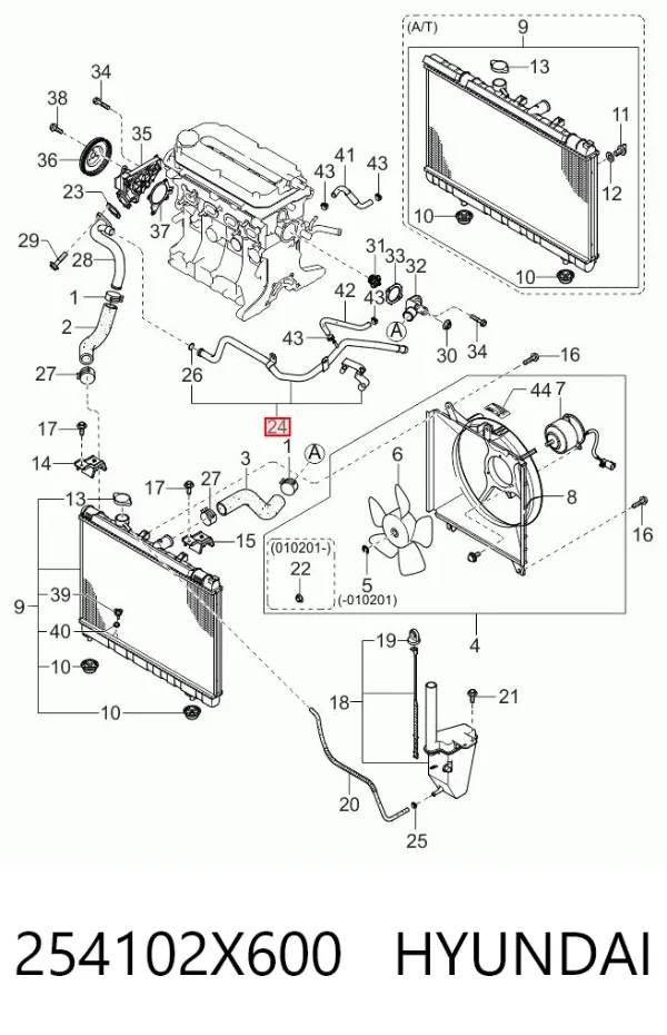  254102X600 Hyundai/Kia