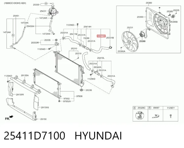  25411D7100 Hyundai/Kia