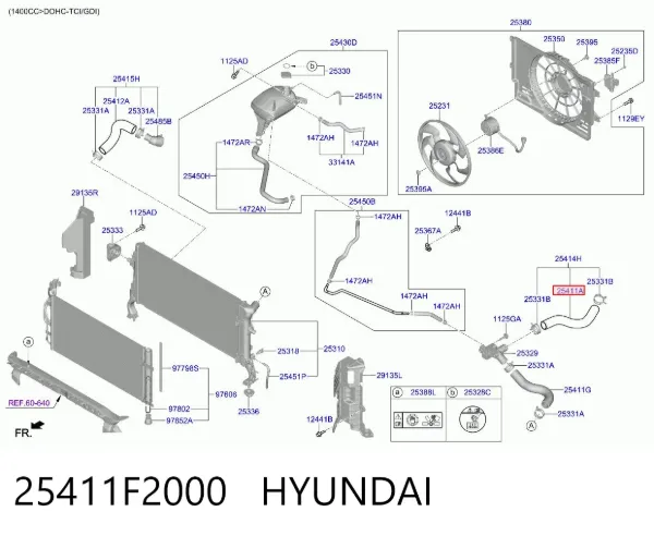  25411F2000 Hyundai/Kia