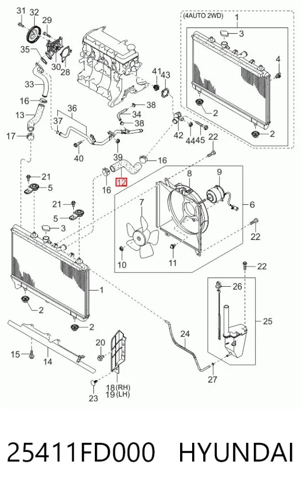  25411FD000 Hyundai/Kia